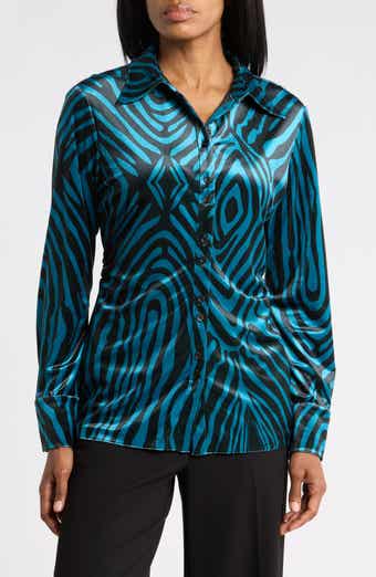 Soluck Velvet Button Down Shirt
