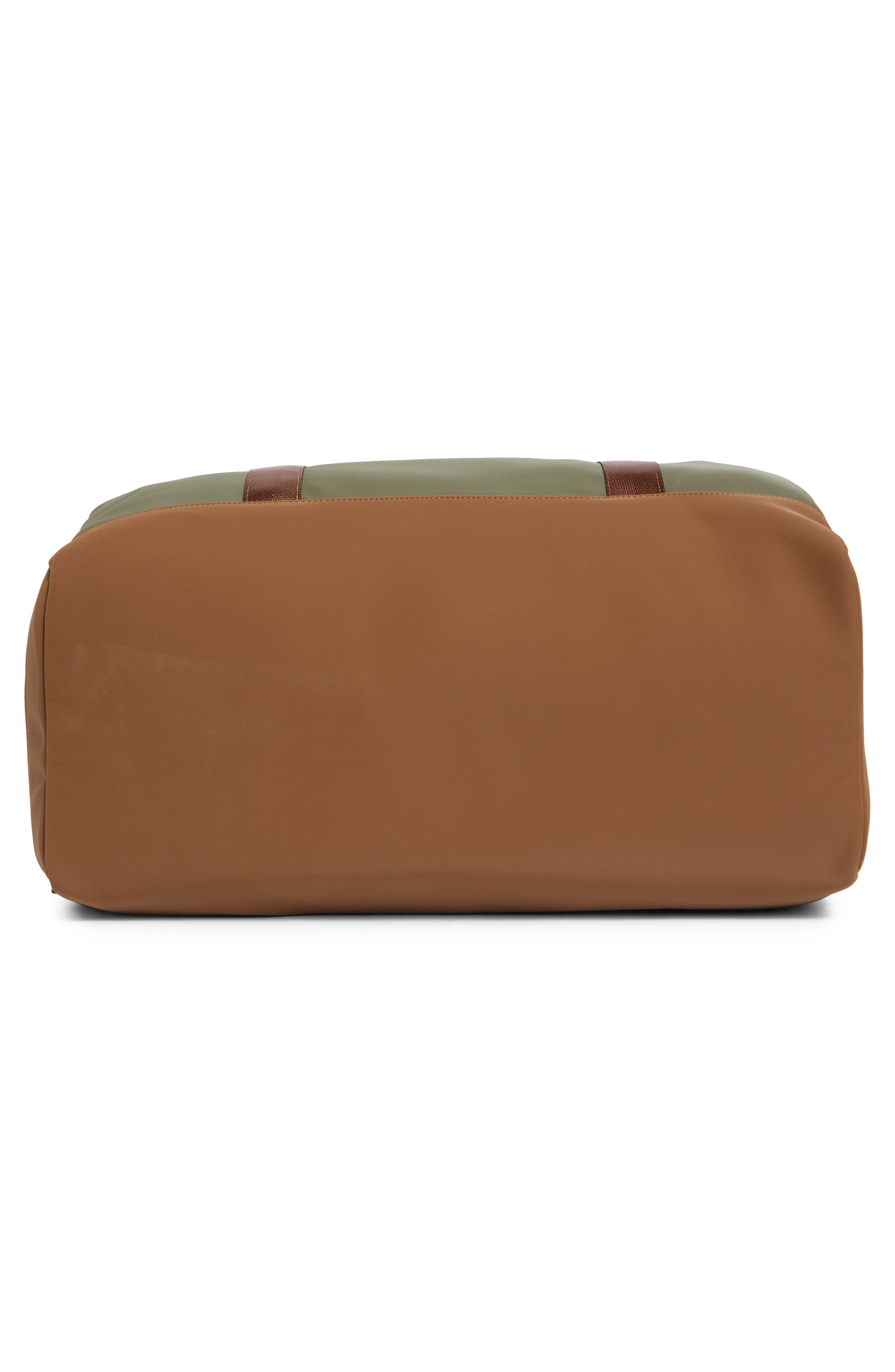 Faux Leather Duffle Bag, Alternate, color, NORDSTROM HUNTER/ MOCHA