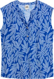 AK ANNE KLEIN Print Dolman Sleeve Top