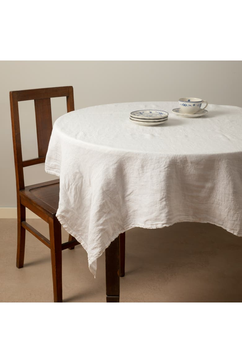 Maria Table Cloth, Alternate, color, Chalk white