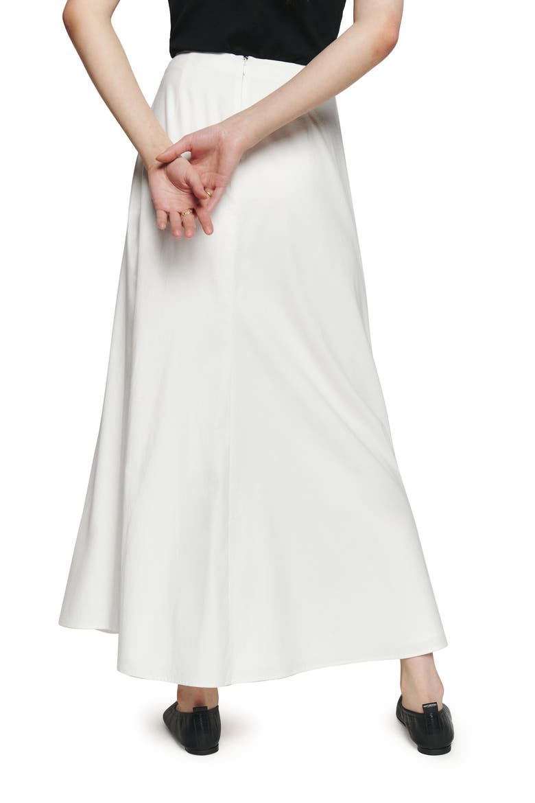 Lucy Stretch Organic Cotton Skirt, Alternate, color, WHITE