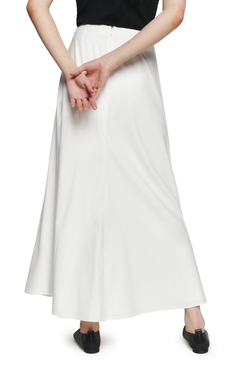Reformation Lucy Stretch Organic Cotton Skirt, Alternate, color, White