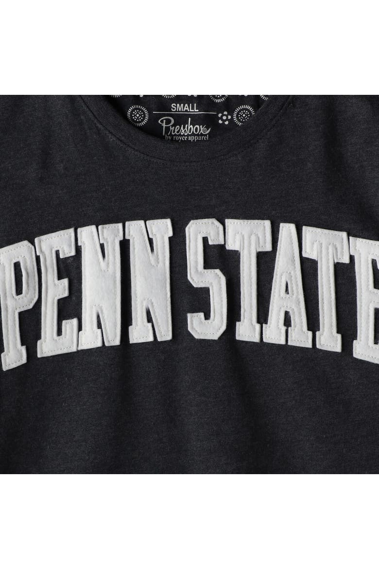 Women's Pressbox Heathered Navy Penn State Nittany Lions Two-Hit Canyon Long Sleeve T-Shirt, Alternate, color, Navy
