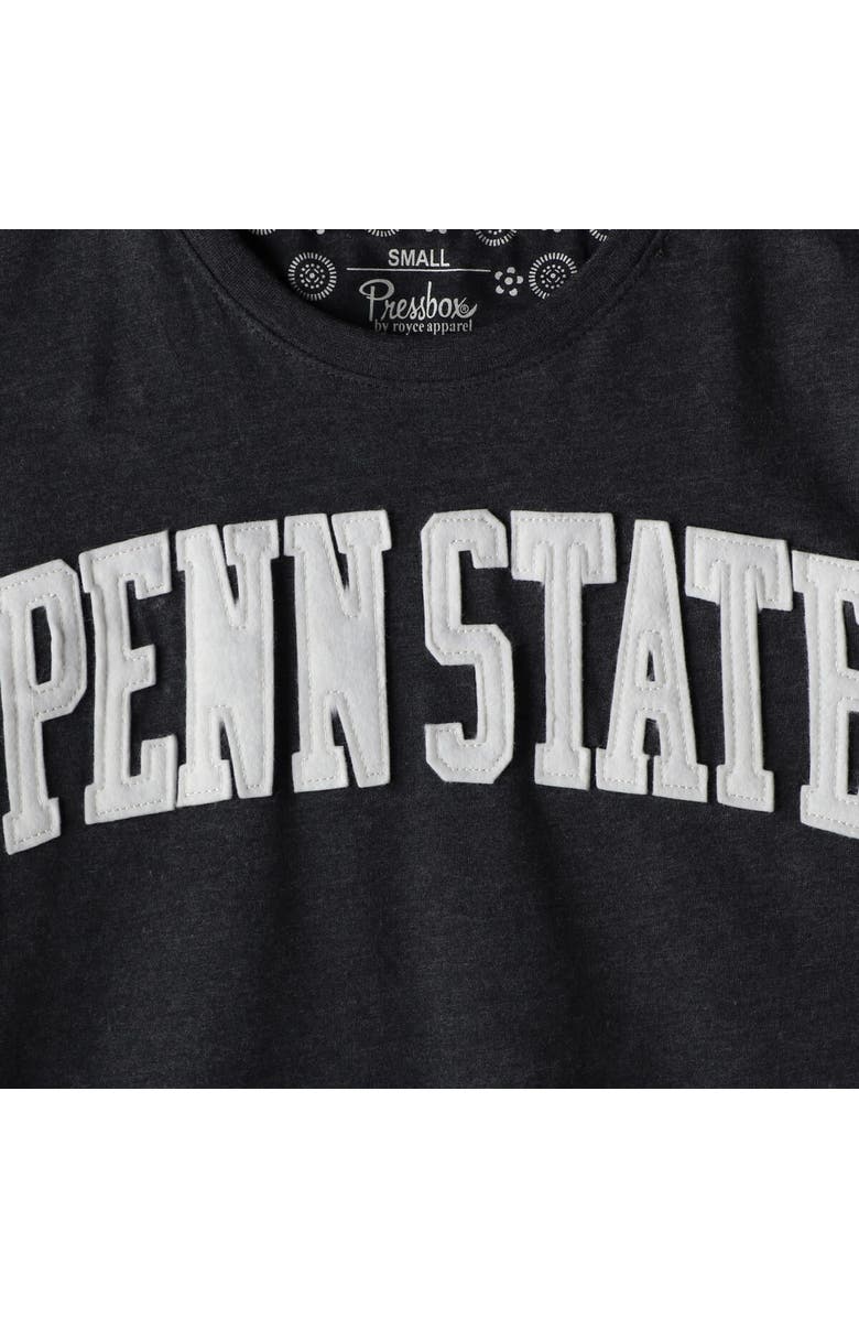 PRESSBOX Women's Pressbox Heathered Navy Penn State Nittany Lions Two-Hit Canyon Long Sleeve T-Shirt, Alternate, color, Navy