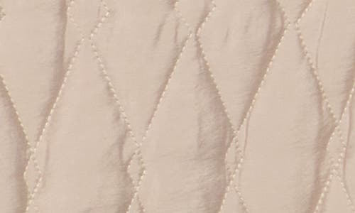 Bernardo Midlength Diamond Quilted Jacket In Gray