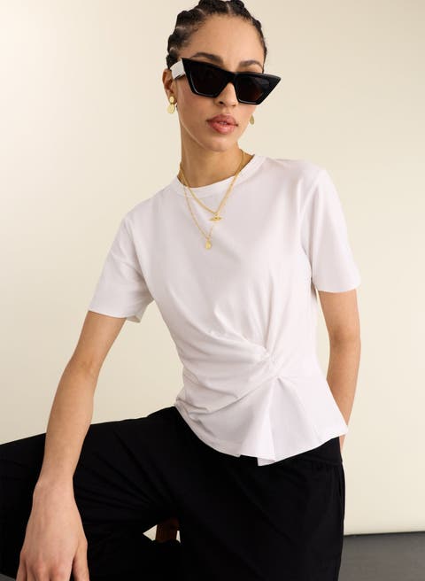Lois Twist Draped Top