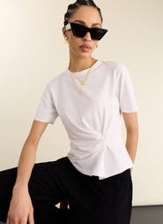 Baukjen Lois Twist Draped Top