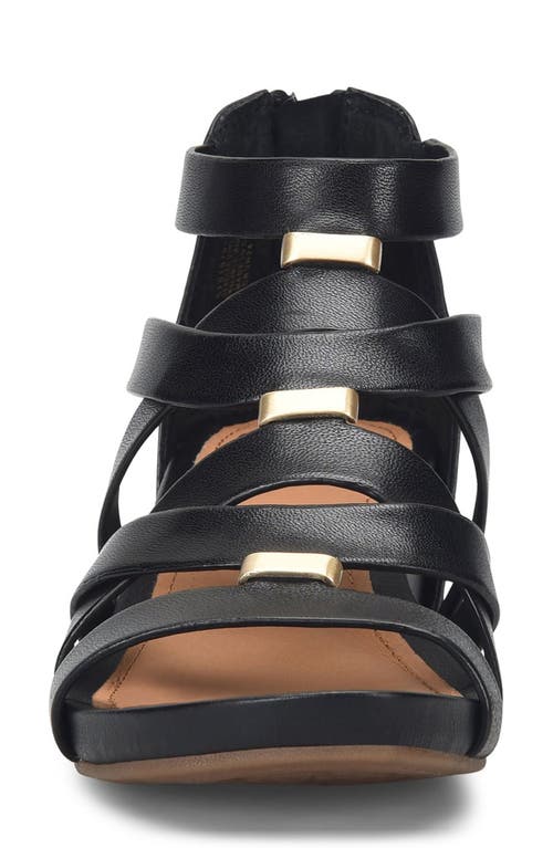 Söfft Vivi Platform Wedge Sandal In Black
