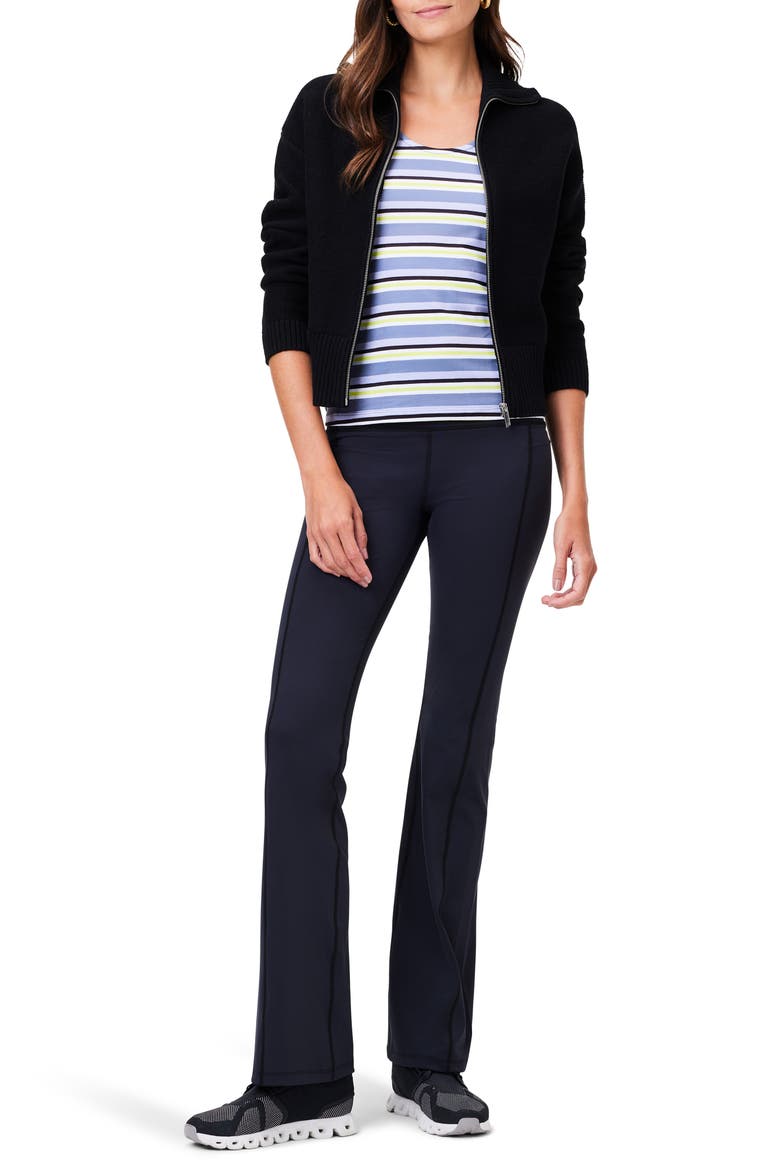 Zip-Up Sweater Jacket, Alternate, color, BLACK ONYX