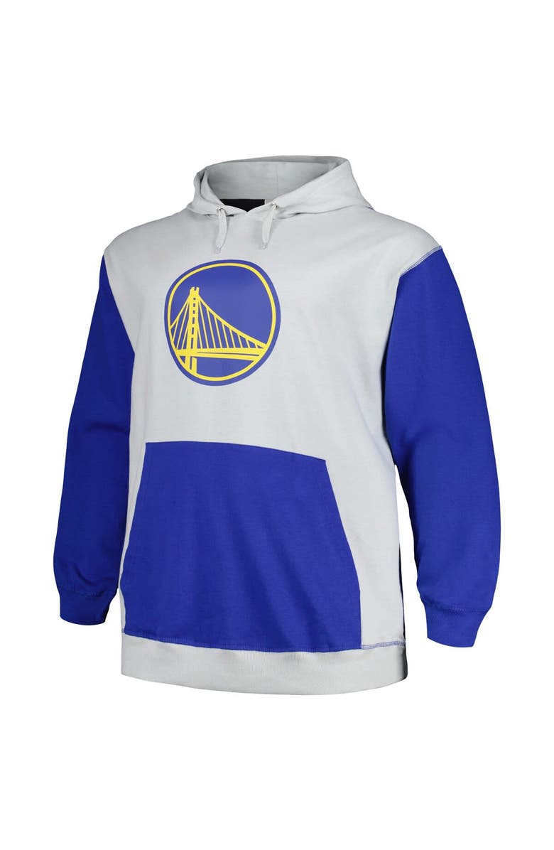 FANATICS Men's Fanatics Branded  Royal/Silver Golden State Warriors Big & Tall Primary Arctic Pullover Hoodie, Alternate, color, Royal