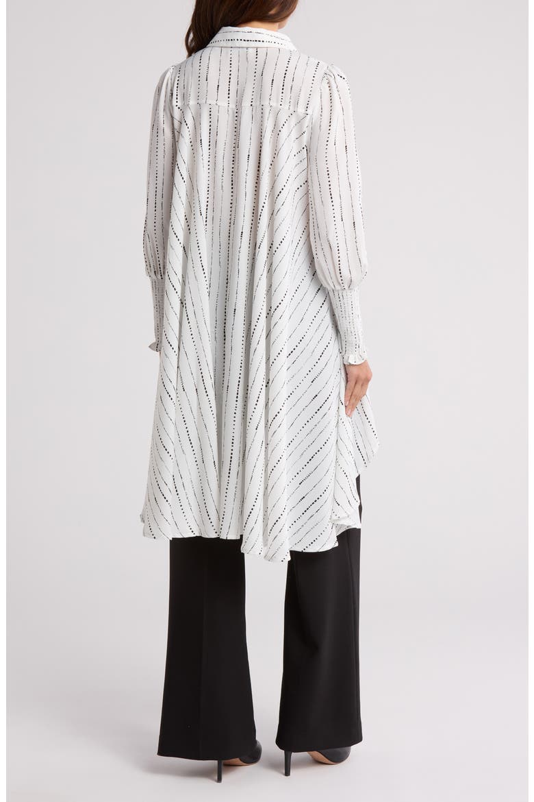 Stripe Long Sleeve Shirtdress, Alternate, color, OFF WHITE