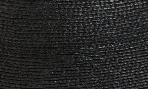 Janessa Leone Colette Wide-brim Raffia Hat In Black