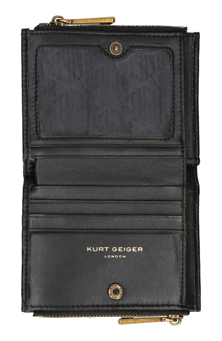 Kurt Geiger London Mini Quilted Leather Bifold Wallet, Alternate, color,