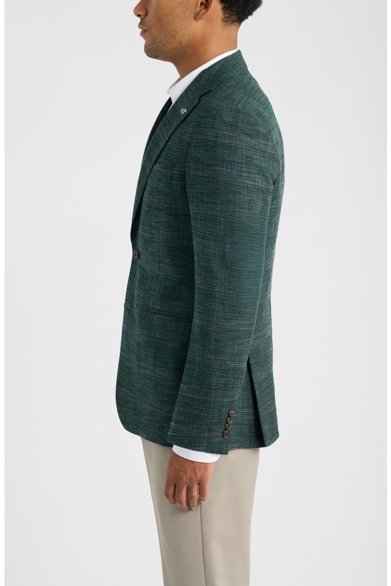 Midland Windowpane Sport Coat, Alternate, color, FOREST GREEN