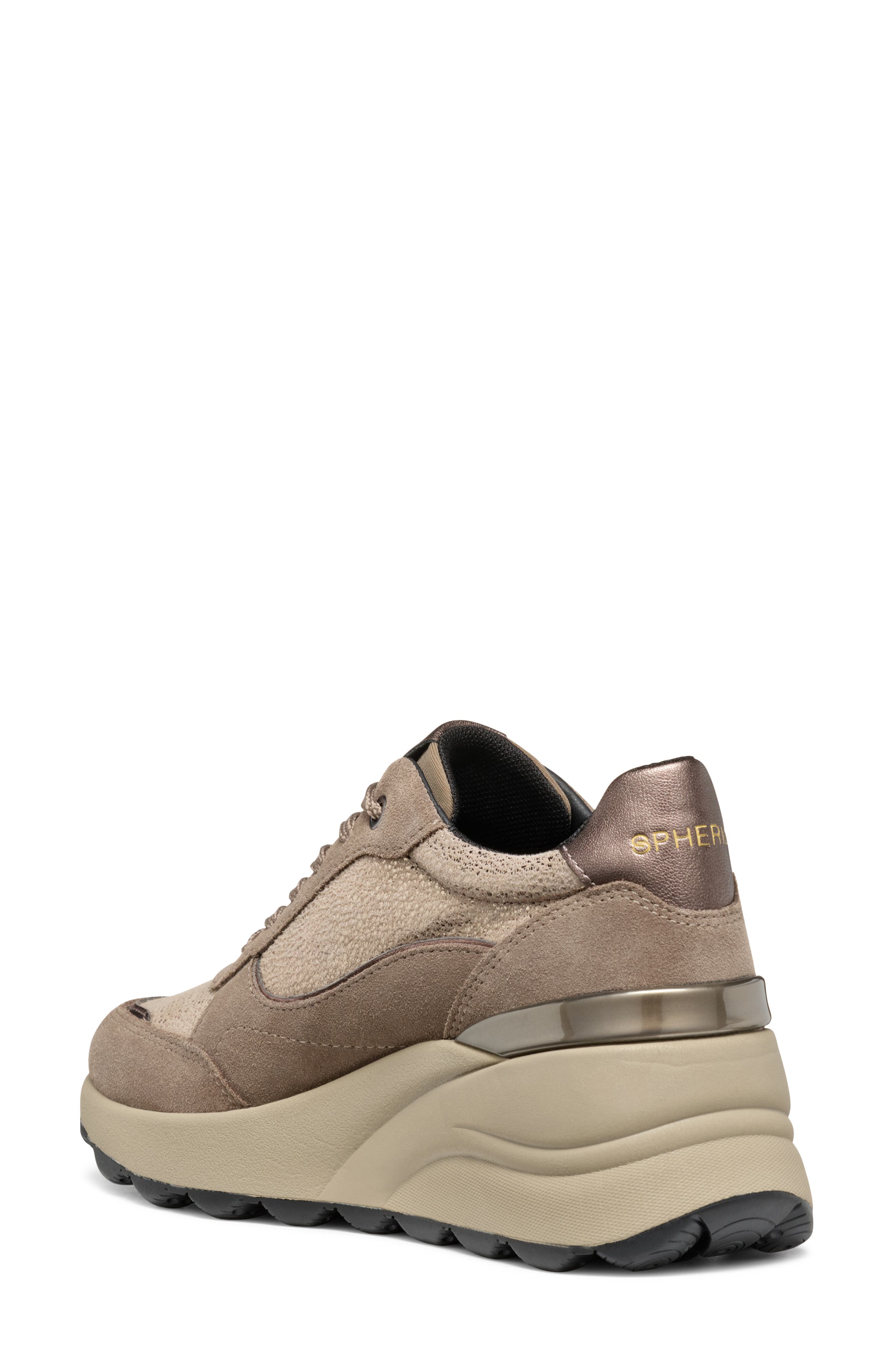 Geox Spherica EC13 Wedge Sneaker, Alternate, color, 