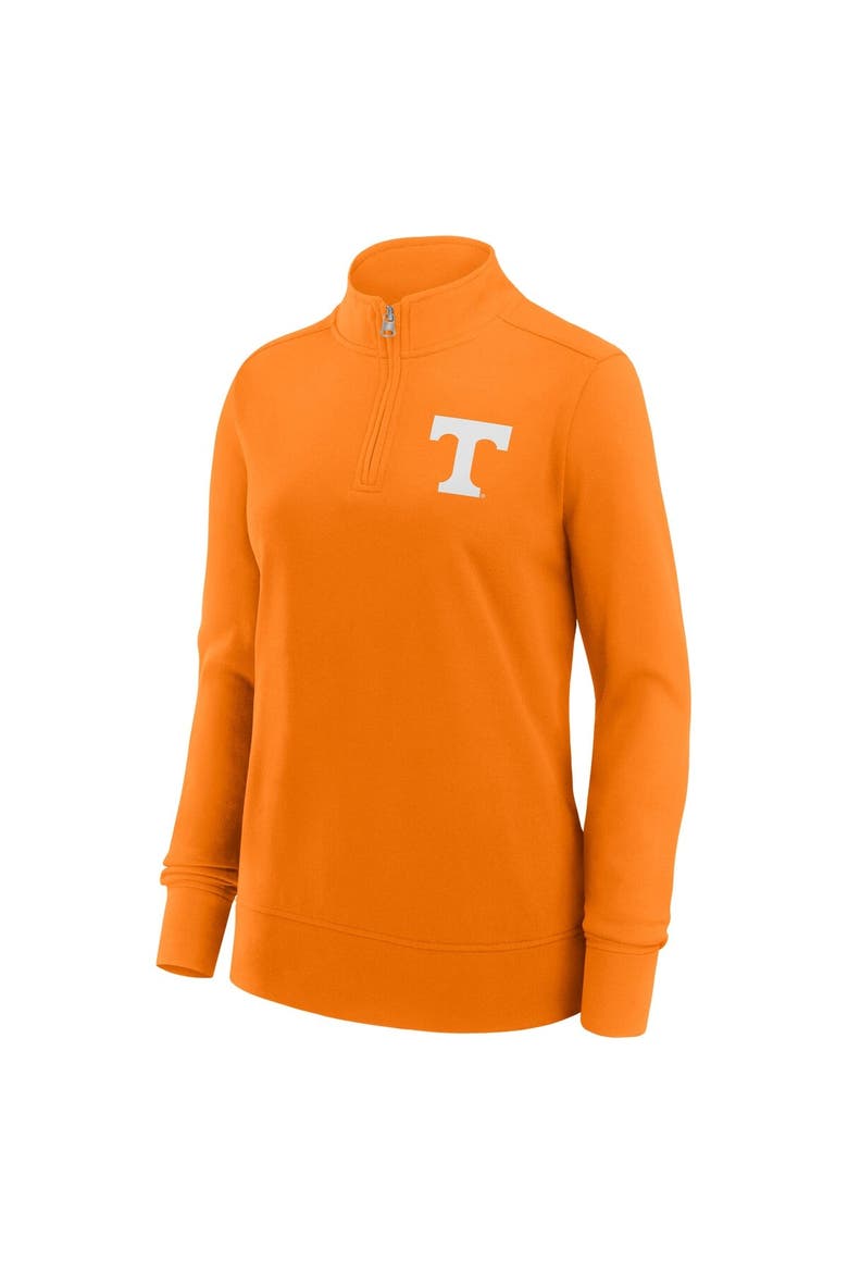 Women's Fanatics Tennessee Orange Tennessee Volunteers Velocity French Terry Quarter-Zip Jacket, Alternate, color, Tennessee Orange