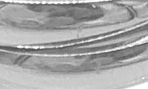 Adornia Tarnish Resistant Silver Plated Interlocking Rings In Silver