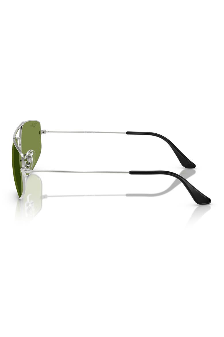 60mm Irregular Sunglasses, Alternate, color, SILVER