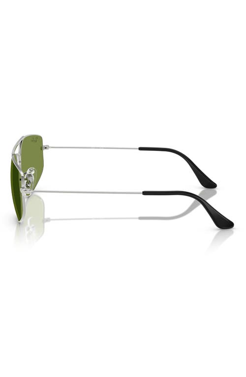 Ray Ban Ray-ban 60mm Irregular Sunglasses In Silver