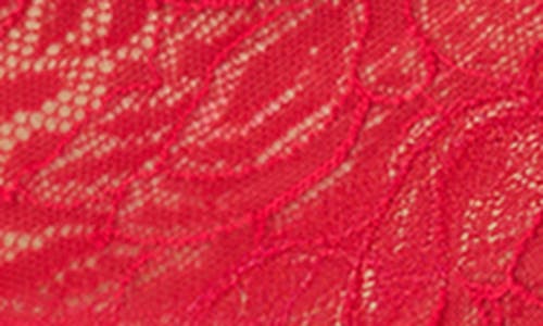 On Gossamer Luxe Lace Thong In Red
