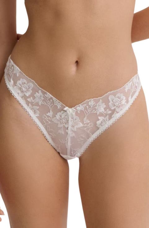 Jojo Embroidered Mesh Underwire Bra