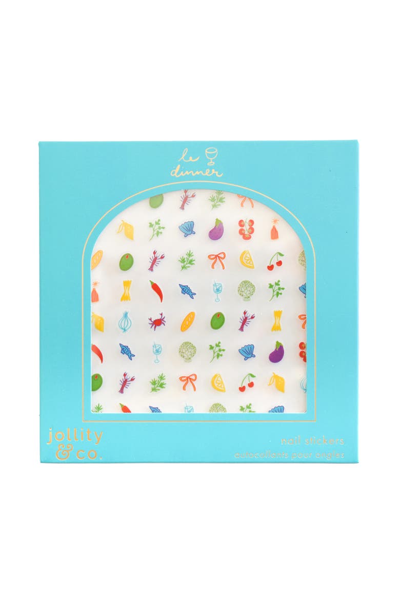 Le Dinner Nail Stickers, Main, color, Savory
