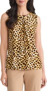 KASPER Pleated Sleeveless Top