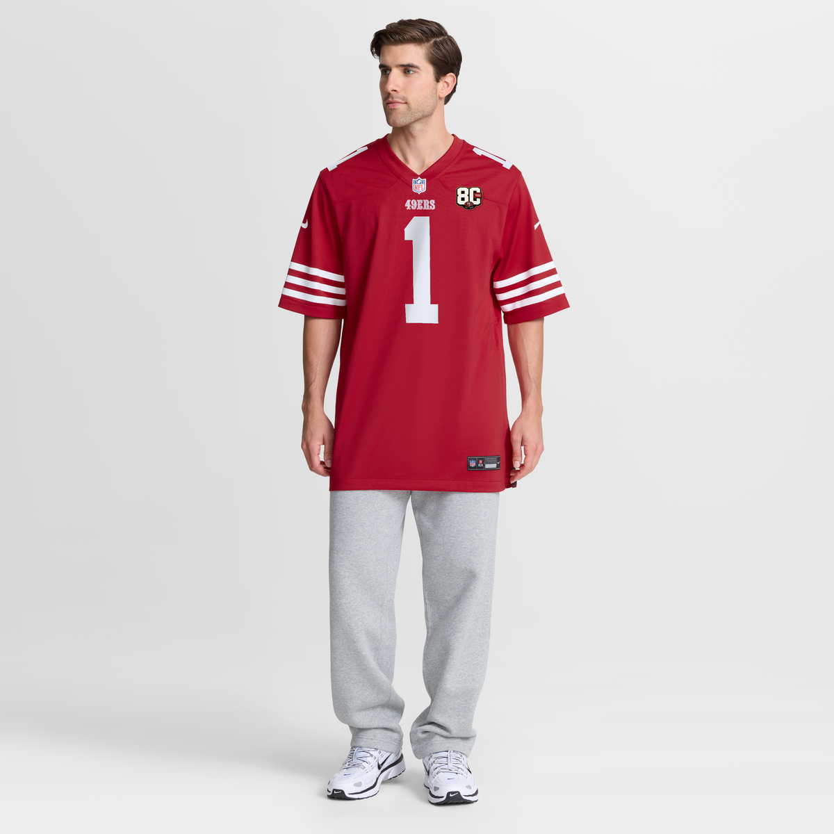 Nike Men's Nike Ricky Pearsall Scarlet San Francisco 49ers 80th ...