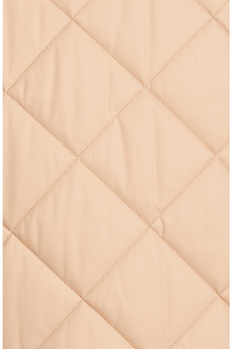 Kemptown Quilted Gabardine Coat with Removable Faux Shearling Collar, Alternate, color, CAMEL
