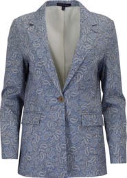 Lords of Harlech Paisley Pile Womens Tailored Blazer