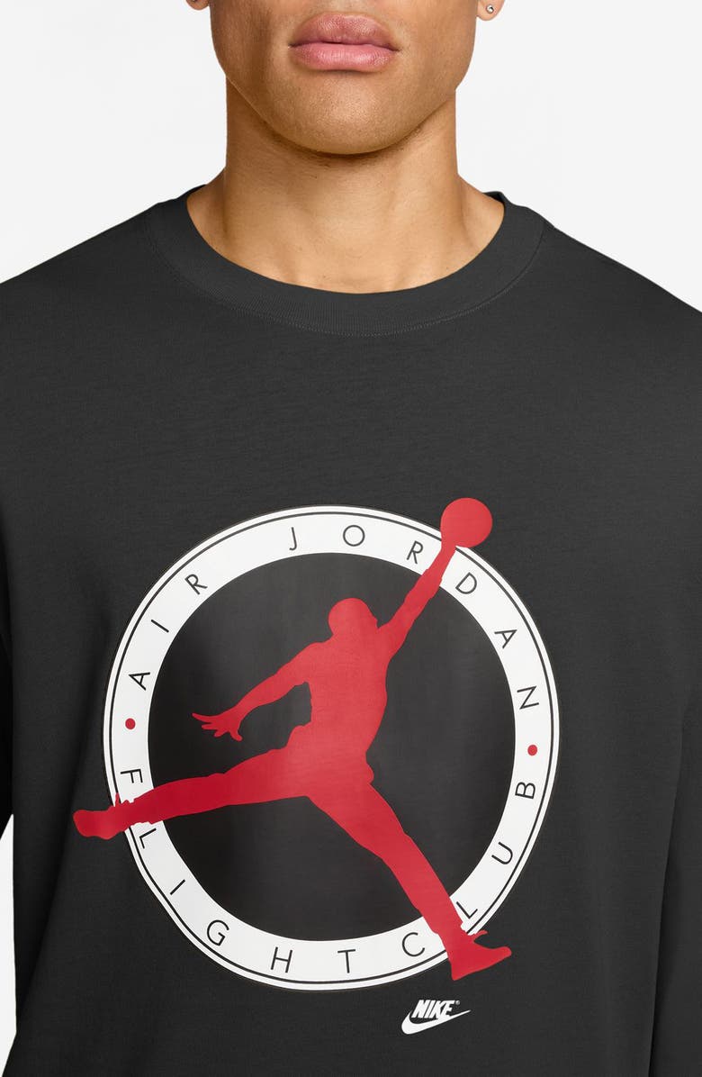 Jordan MJ Flight Club Long Sleeve Graphic T-Shirt, Alternate, color, Black/ University Red