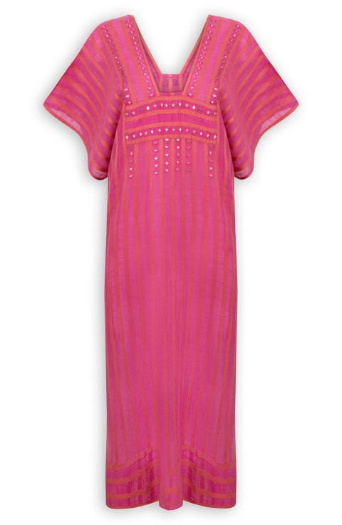 Striped Cotton Kaftan