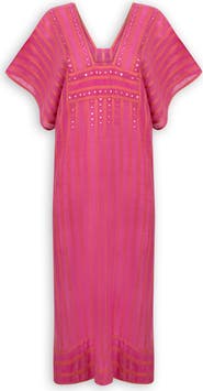 SAACHI Striped Cotton Kaftan