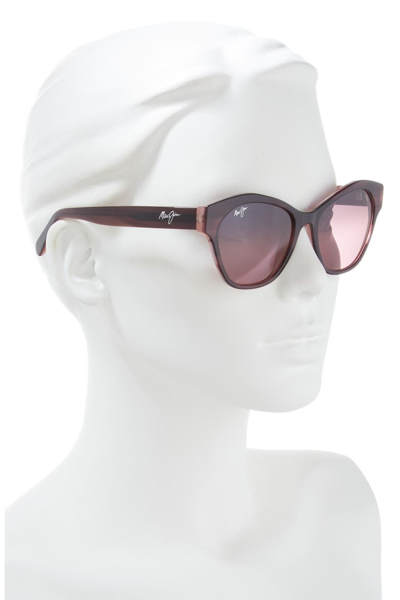 55mm Core Cat Eye Polarized Sunglasses, Alternate, color, PLUM PLUM ROSE