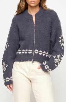 Cosmos Fair Isle Zip Sweater