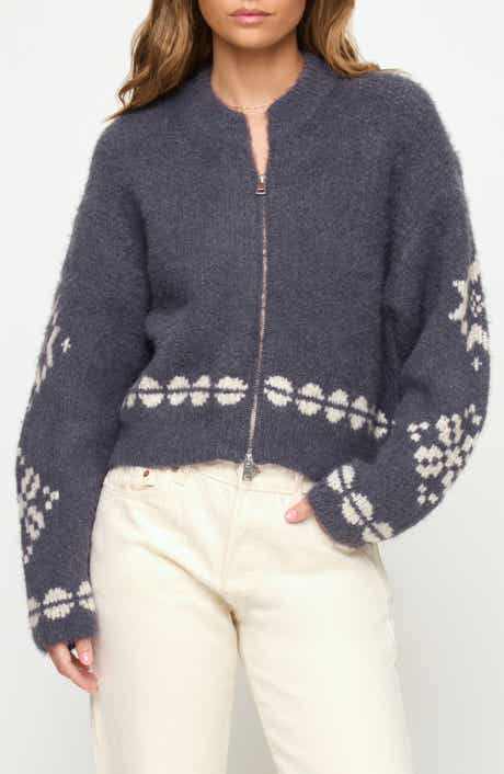 Cosmos Fair Isle Zip Sweater