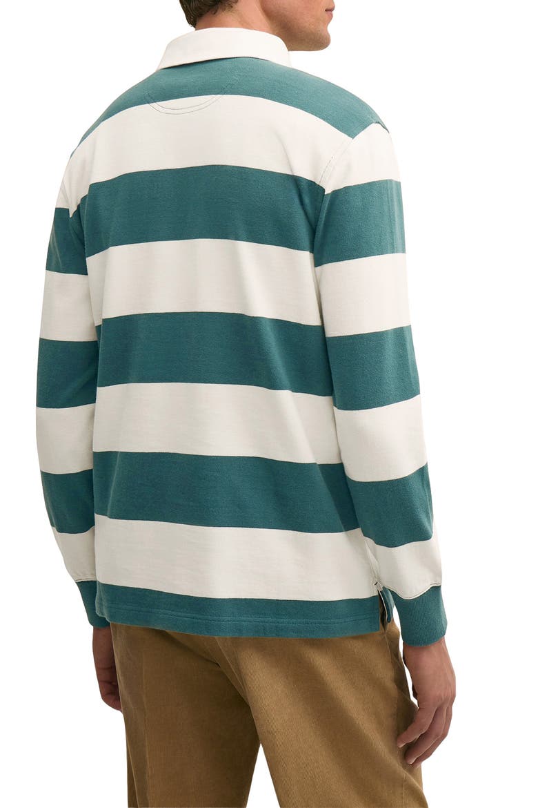 Stripe Rugby Shirt, Alternate, color, CREAM/ GREEN