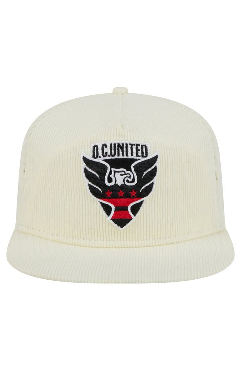 New Era Men's New Era Cream D.C. United 2025 Kickoff Snapback Golfer Hat, Alternate, color, Cream