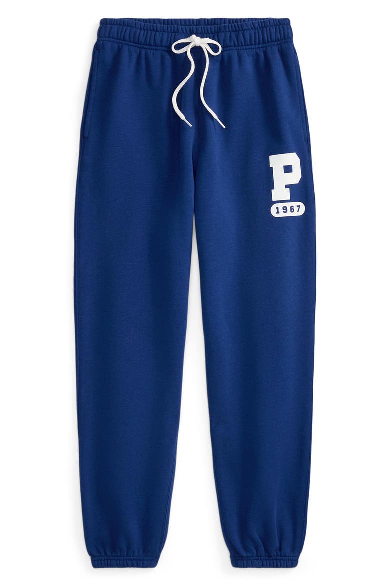 Varsity Logo Cotton Blend Sweatpants, Alternate, color, FALL ROYAL