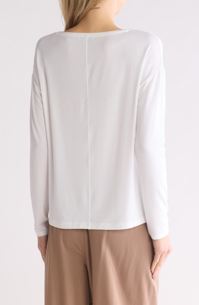 Vince Long Sleeve Drop Shoulder Top, Alternate, color, White
