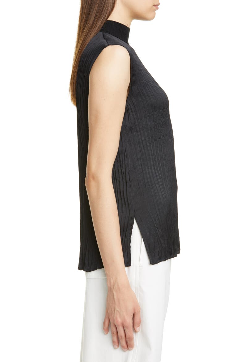 Plissé Shell, Alternate, color, BLACK