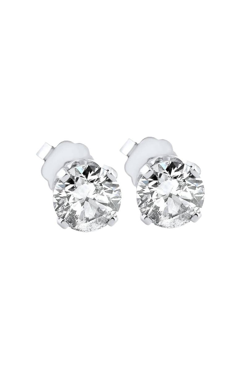 Bliss Diamond VS .65ct Diamond Studs 14K Gold Lab Grown, Alternate, color, 14K White Gold
