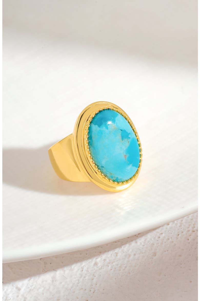 Mohave Turquoise Ring, Alternate, color, BLUE