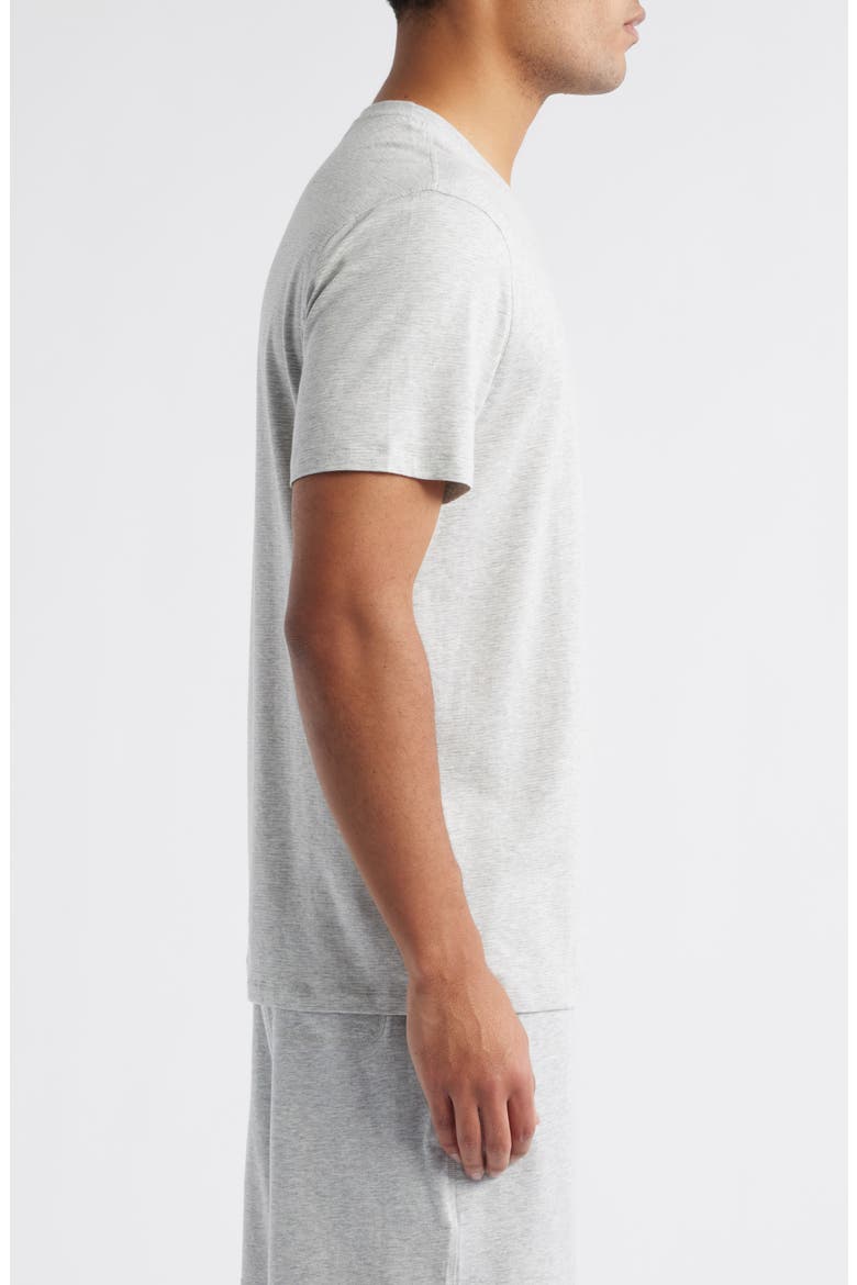 Stretch Cotton & Modal Pajama T-Shirt, Alternate, color, GREY STRIPE
