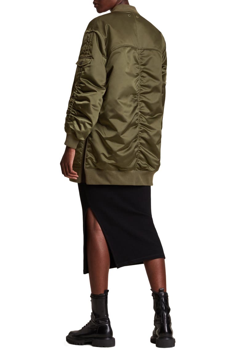 Margot Bomber Jacket, Alternate, color, KHAKI GREEN