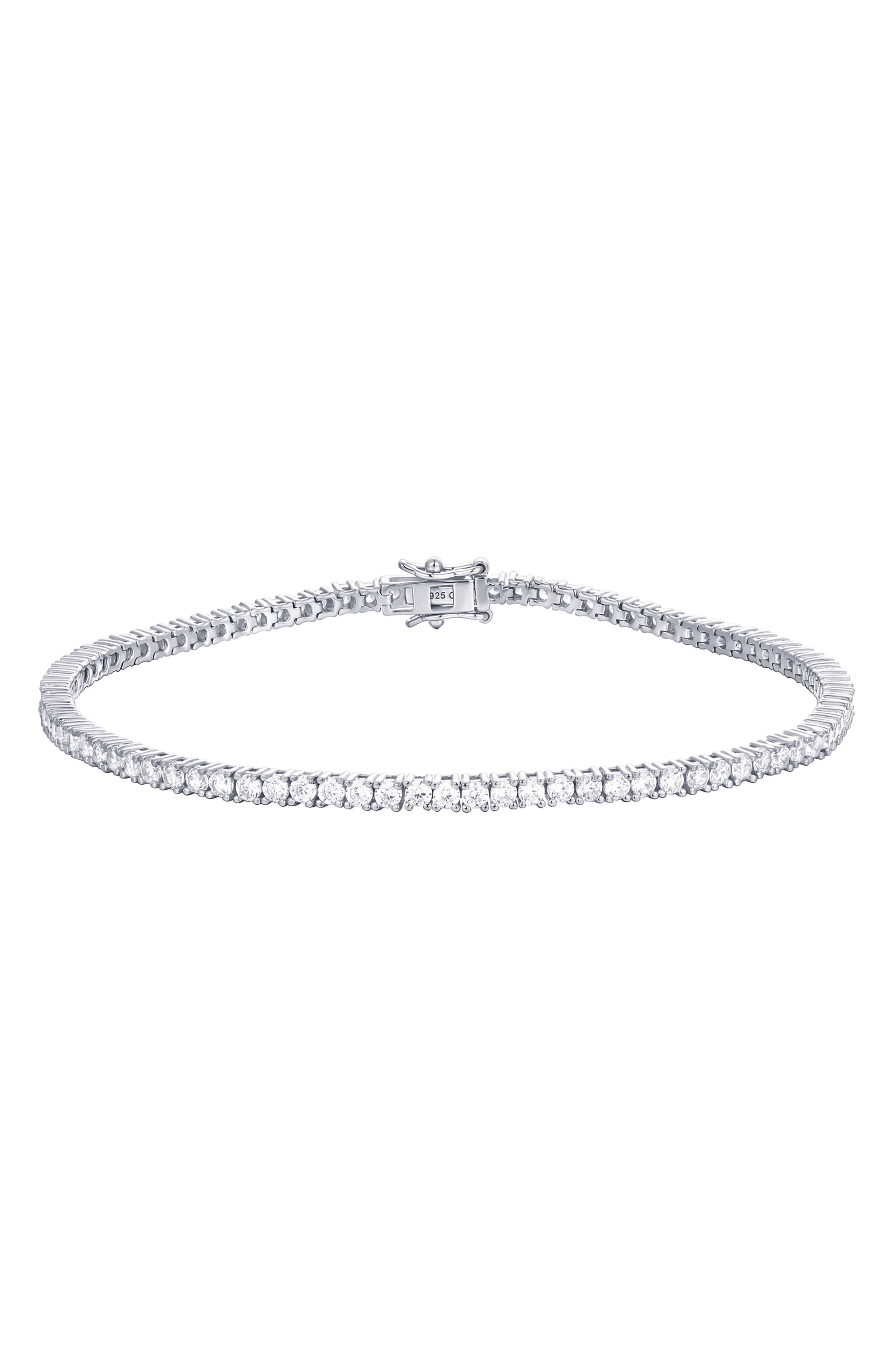 CANDELA JEWELRY Cubic Zirconia Tennis Bracelet