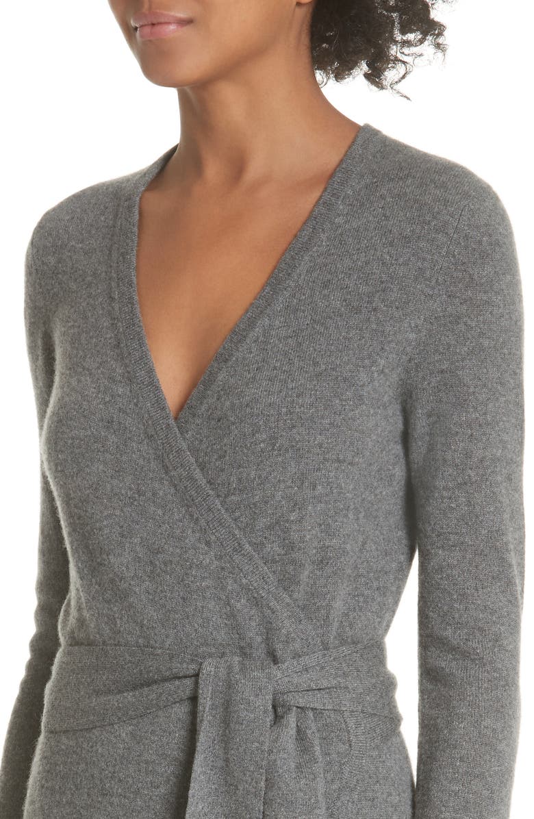 DVF Diane Von Furstenberg Linda Cashmere Wrap Dress, Alternate, color,