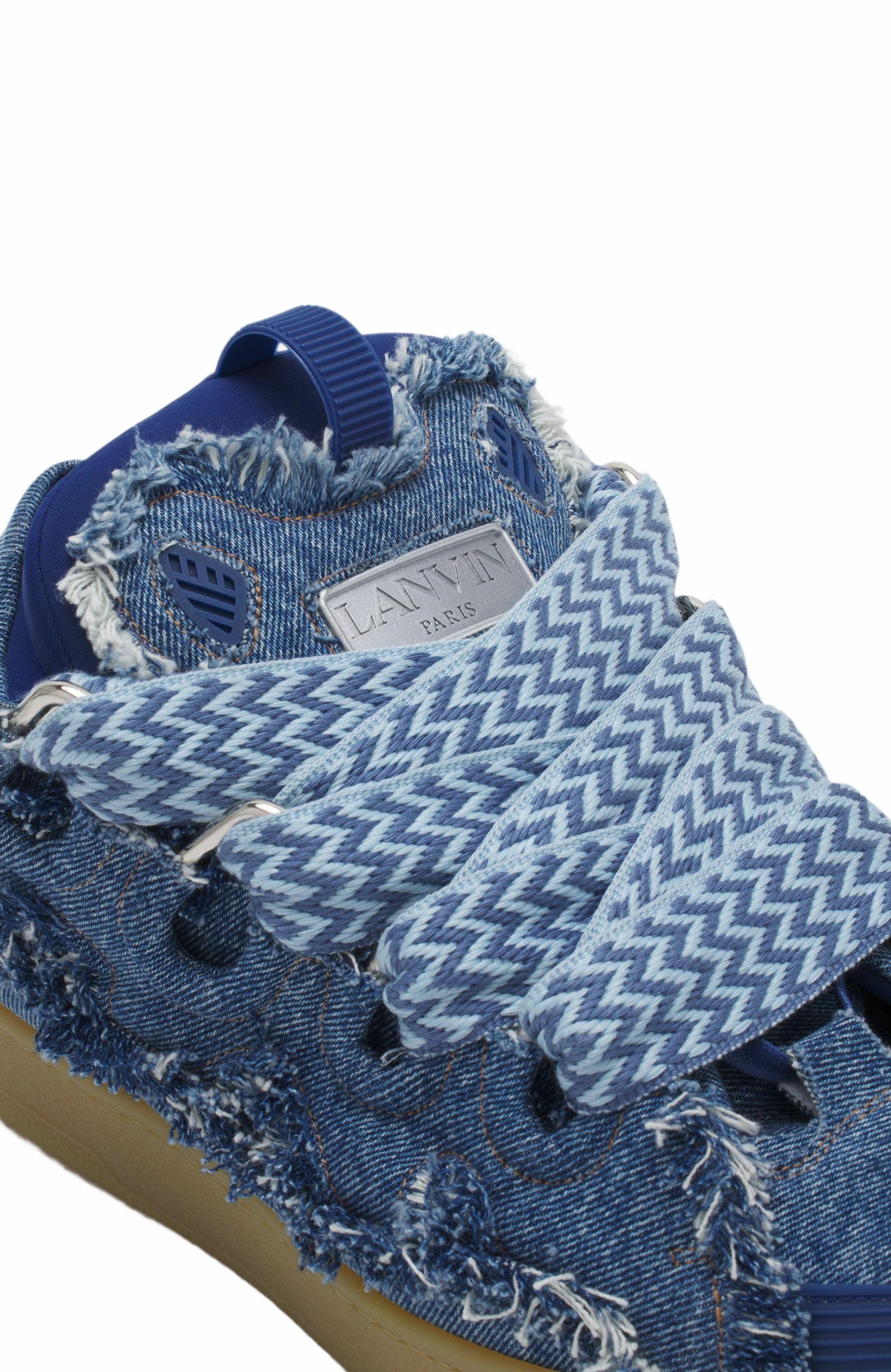 Lanvin Curb Sneakers In Denim, Alternate, color, 