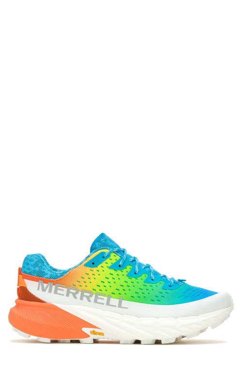 Merrell Agility Peak 5 Trail Running Shoe In Neon Multi