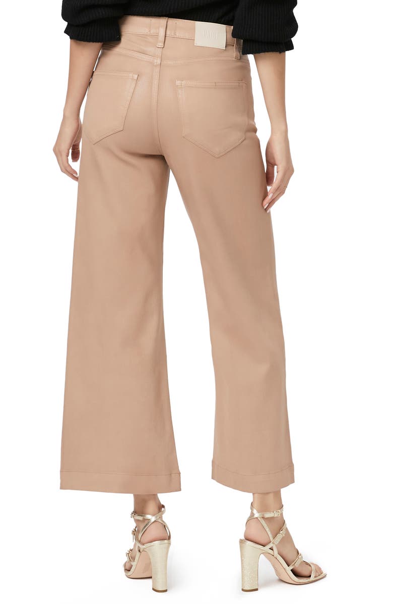 PAIGE Anessa High Waist Ankle Wide Leg Jeans, Alternate, color, 